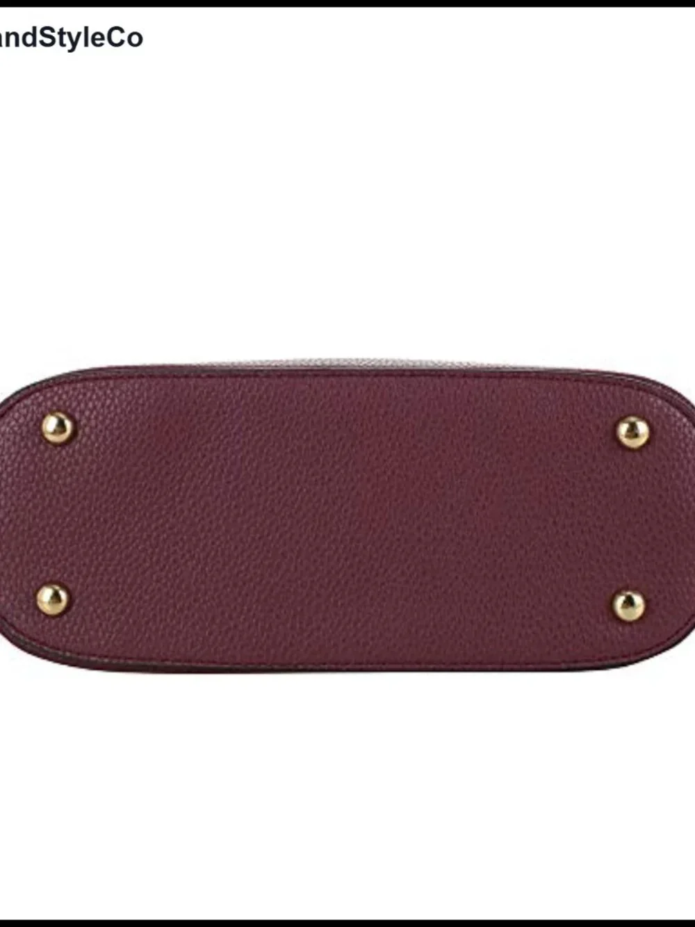 Vegan PU Leather Dome Crossbody Bag with Tassel and Adjustable Strap